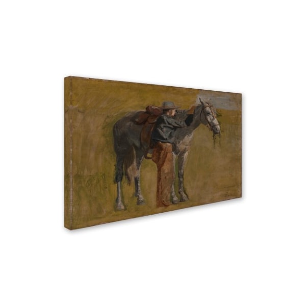 Thomas Eakins 'Cowboys In The Badlands' Canvas Art,30x47